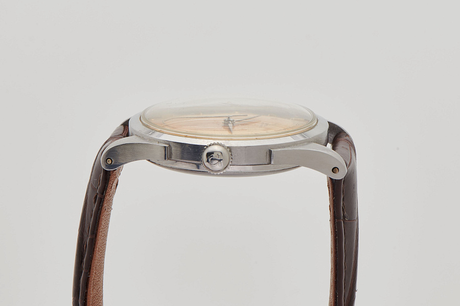 Bumper Automatic Steel Dress Watch with Patinated Dial