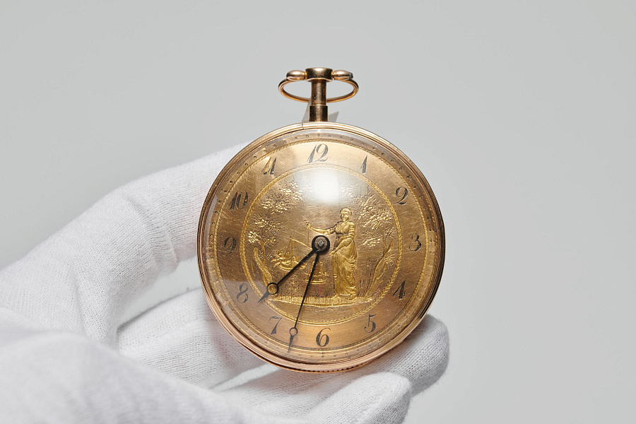 Open Face 1/4 Repeater Pocket Watch signed Breguet & Fils