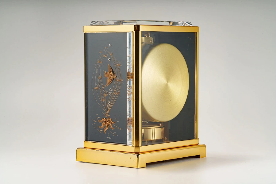 Atmos Table Clock with Intricate Decorations