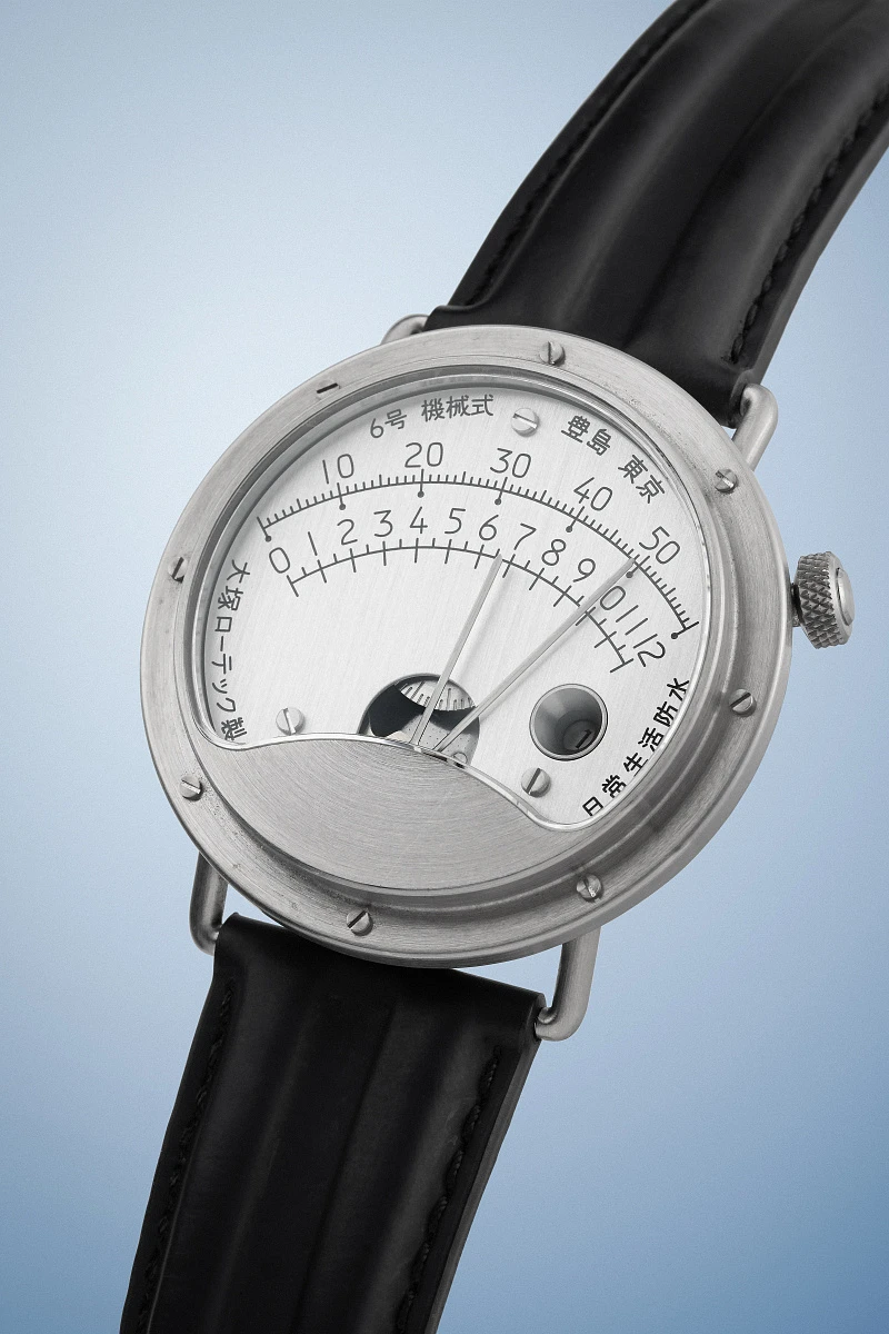 No. 6 Retrograde in Stainless Steel