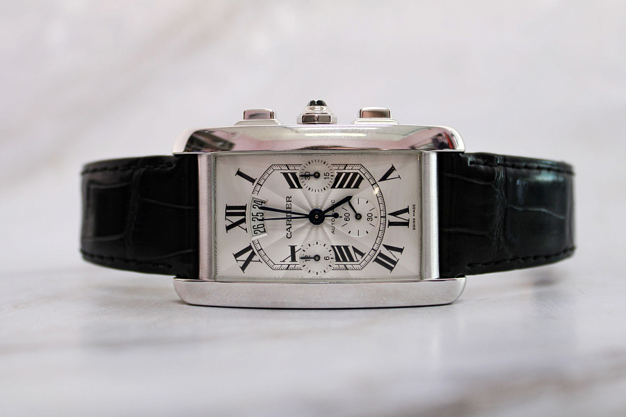 Tank Americaine XL Chronograph Automatic White Gold