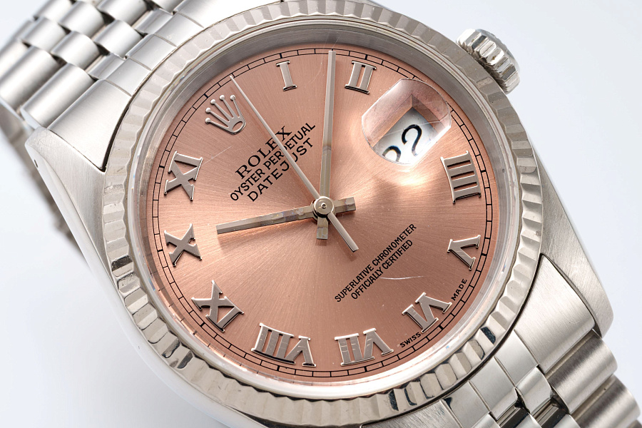 Datejust Salmon Dial Ref. 16234 in Stainless Steel