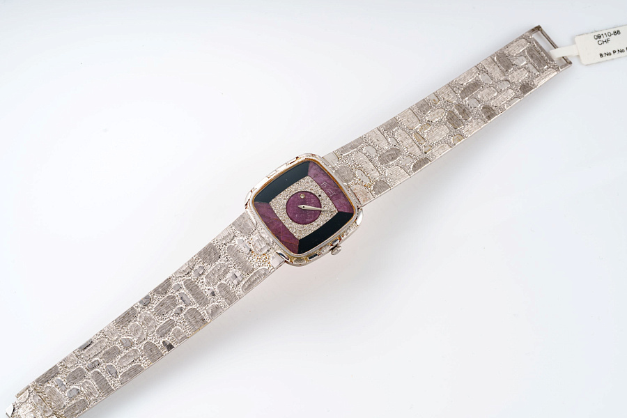 Stone Dial Ref. 9771 A80 in 18k White Gold