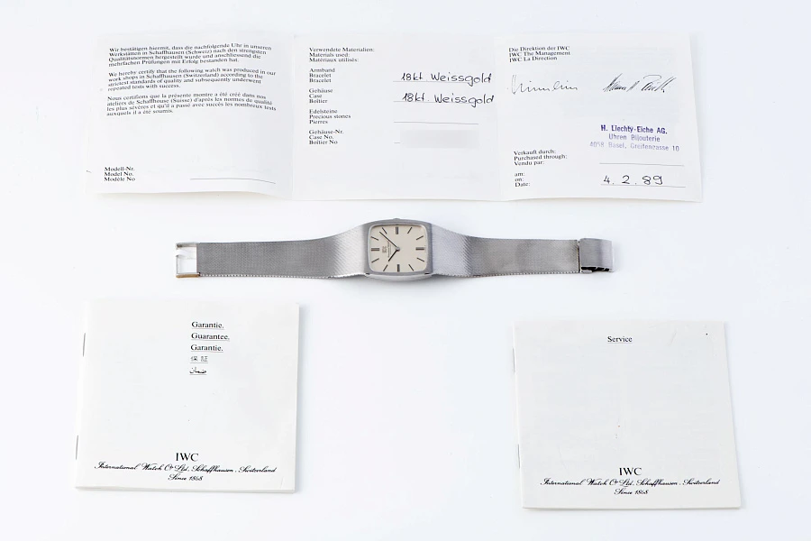 Sigma Dial Watch in 18k White Gold
