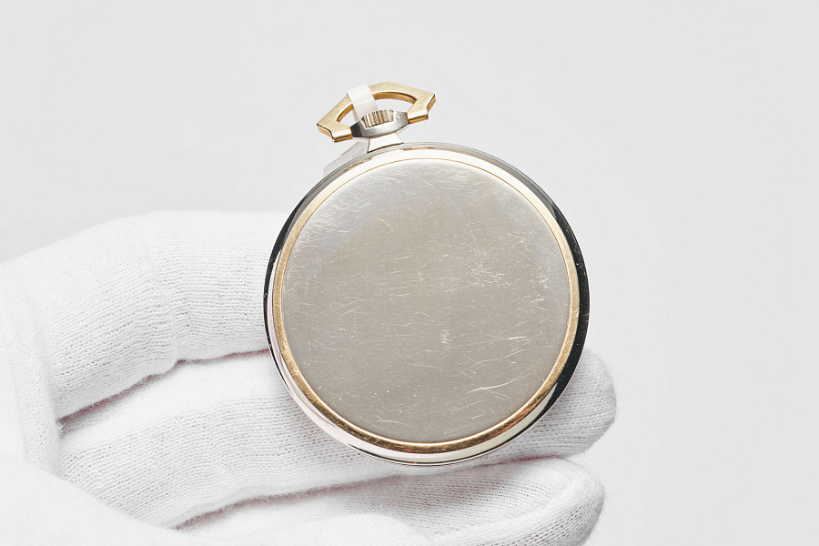 Lip Open Face Pocket Watch