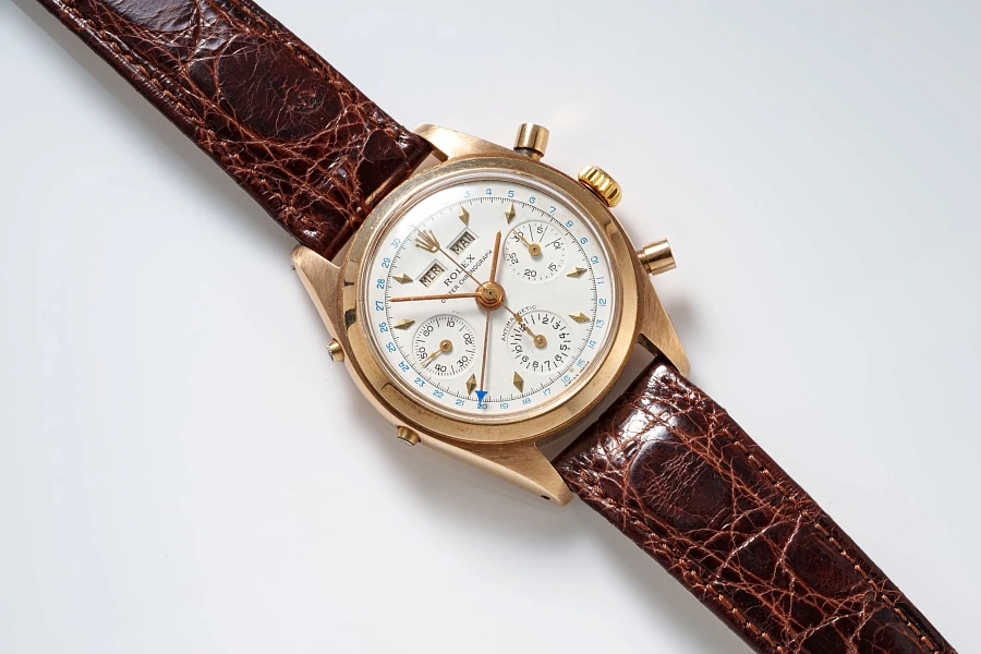 Triple Calendar Chronograph Ref. 6036 in 18k Rose Gold