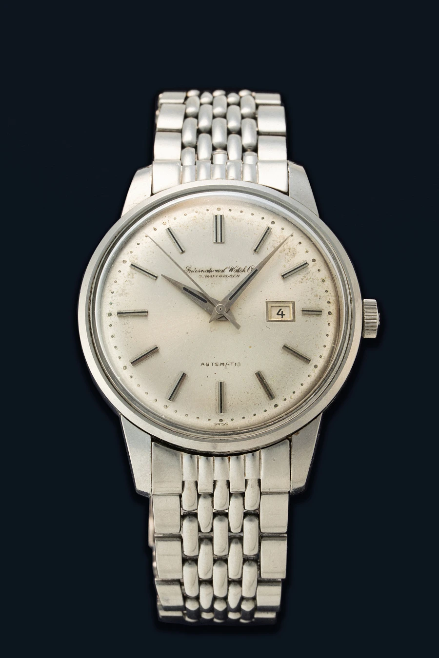 Stainless Steel Automatic Watch Ref. 648 on a Gay Frères Bracelet