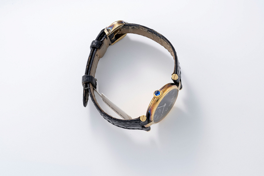 Must de Cartier Vermeil with Black Dial