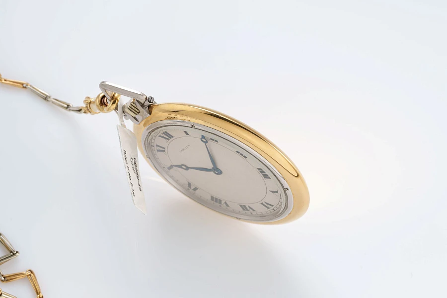 Pocket Watch in Platinum and 18k Yellow Gold