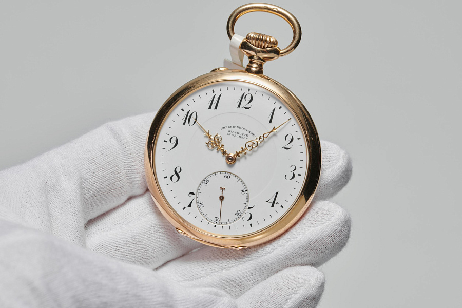 Uhrenfabrik Union Glashütte Open Face Pocket Watch