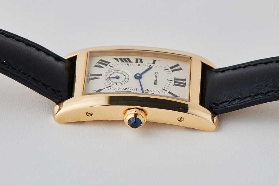 Tank Américaine Quartz in 18k Yellow Gold