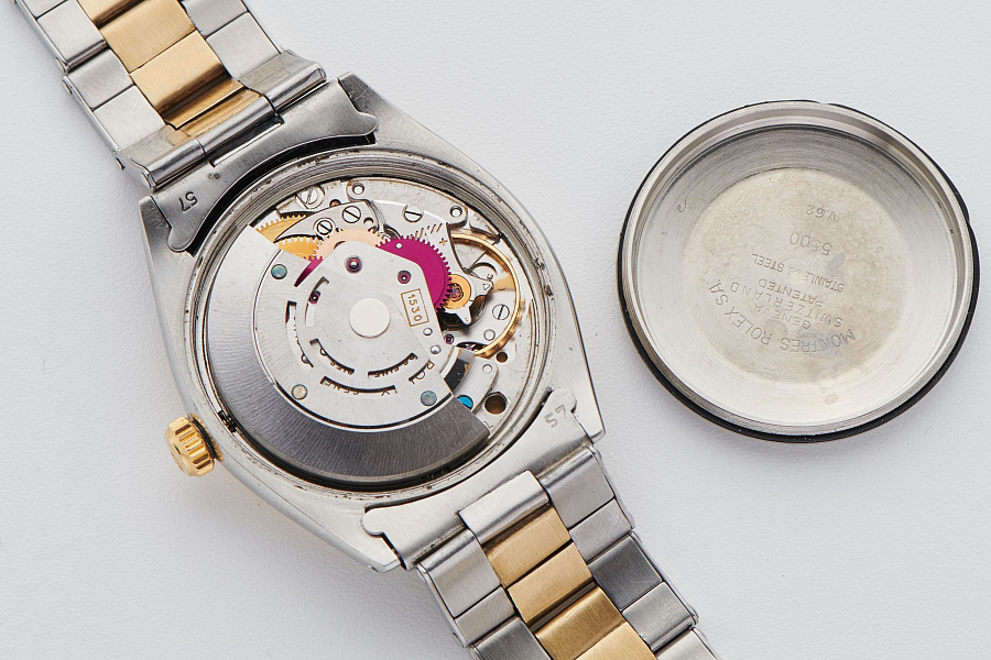 Oyster Perpetual Bicolor Ref. 5500 with 'Pink Patina'