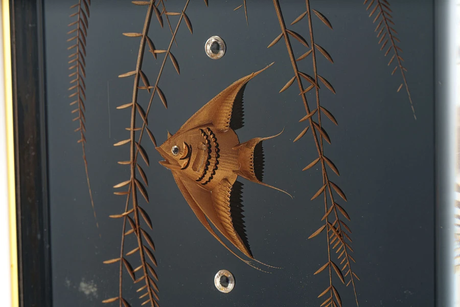 Atmos Table Clock with Intricate Decorations