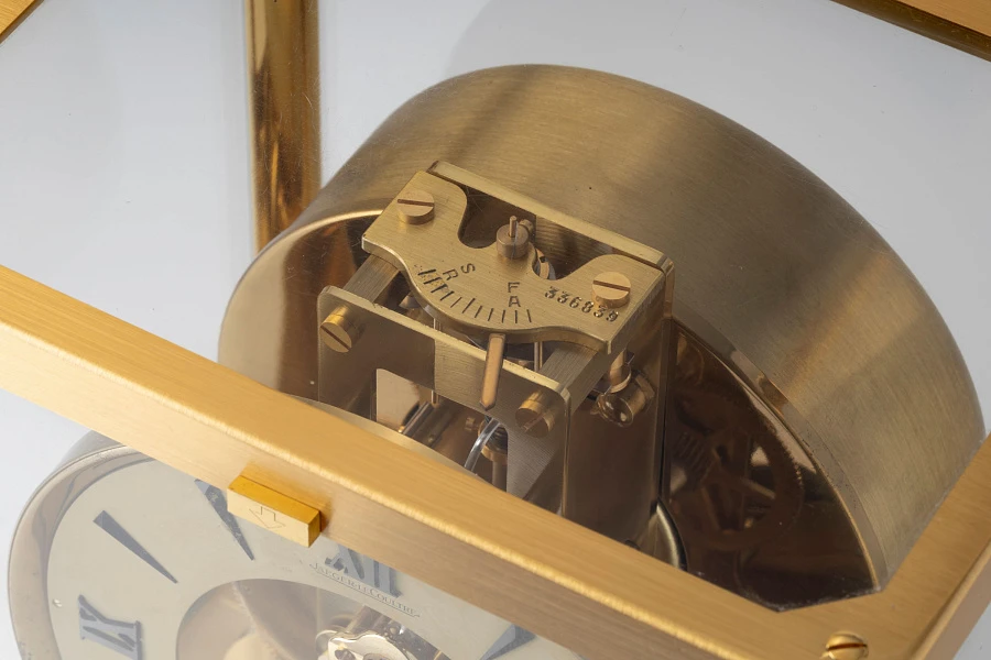 Atmos Table Clock in Gilt Brass
