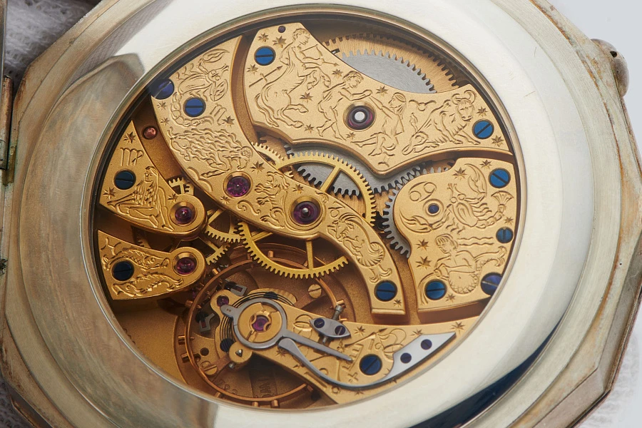 Zodiac Sign Pocket Watch Ref. 5310 in 925 Silver