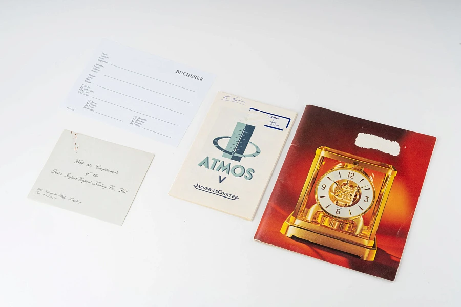 Atmos Table Clock with Intricate Decorations