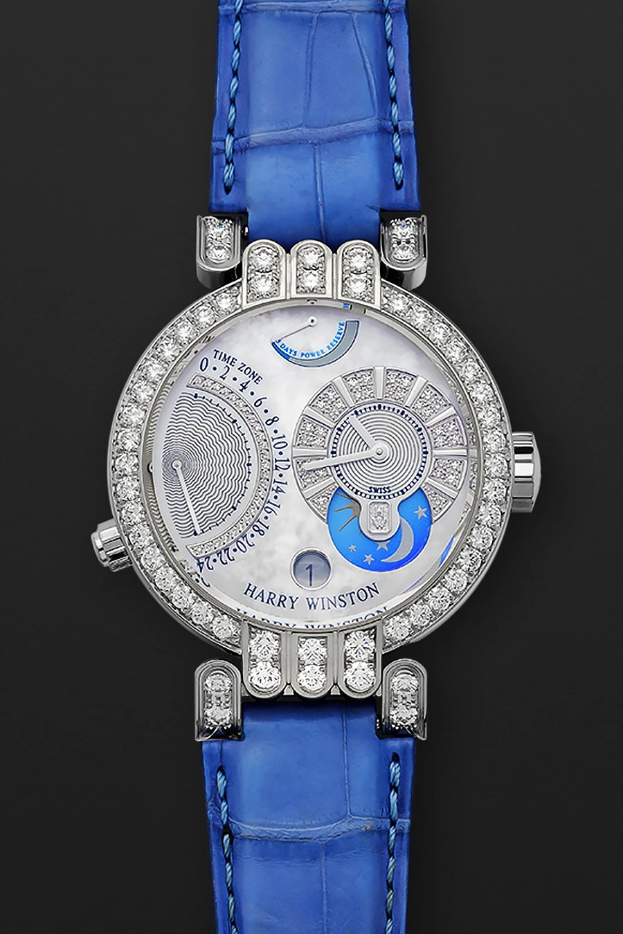 Premier Excenter Timezone White Gold