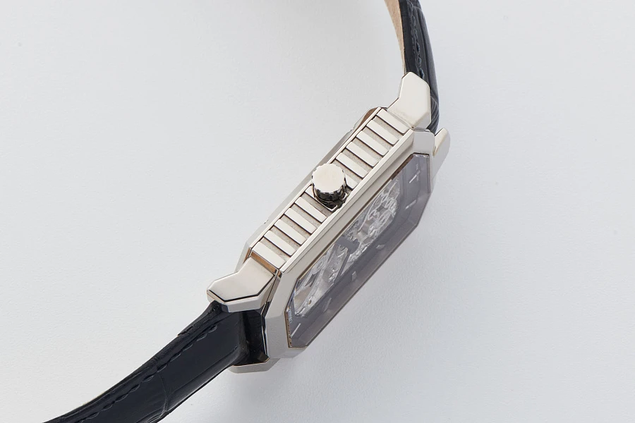 Skeleton Rectangular Ref. MS77 in 18k White Gold