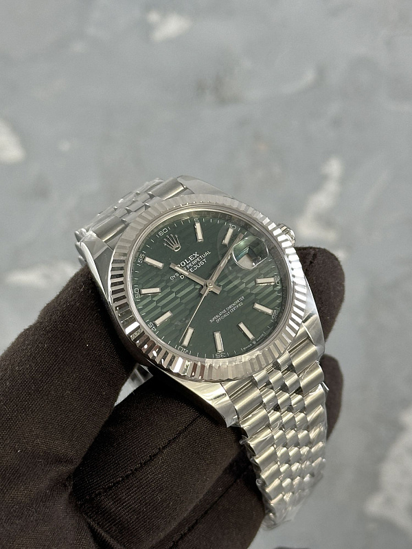 Datejust ‘White Rolesor’ 41mm 126334 Mint Green Fluted Motif