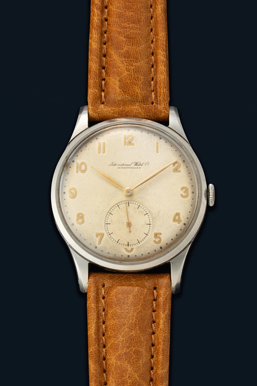 1940s Portugieser-Style Dress Watch in Stainless Steel