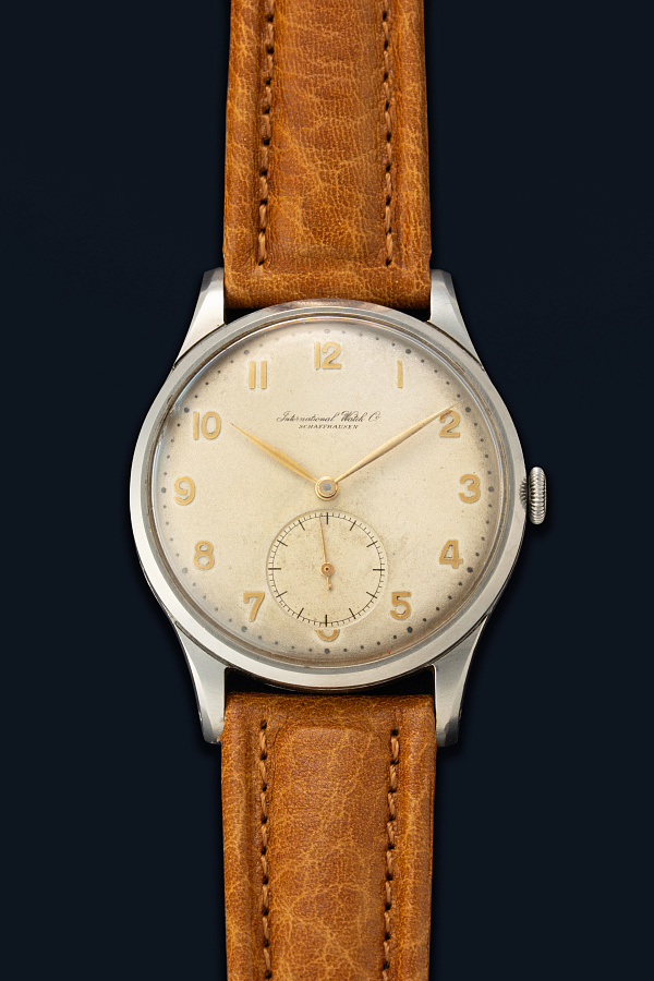 1940s Portugieser-Style Dress Watch in Stainless Steel