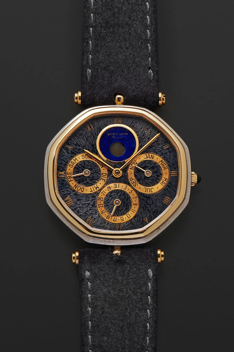 Perpetual Calendar Ref. G18404 in 18k White and Yellow Gold