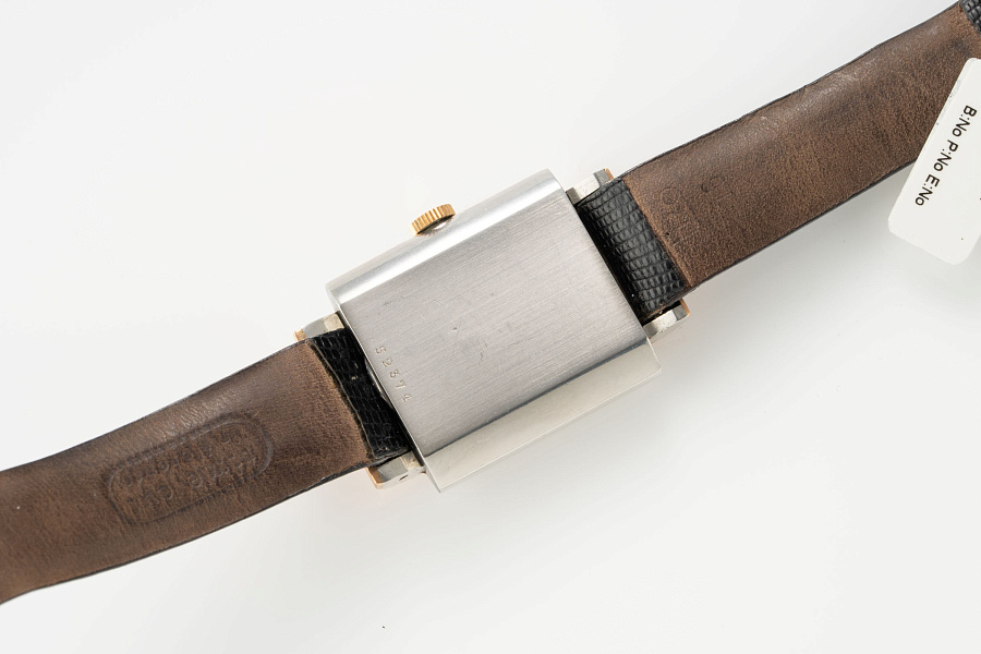 Rectangular Chronometer Ref. 4152 in Stainless Steel and Rose Gold