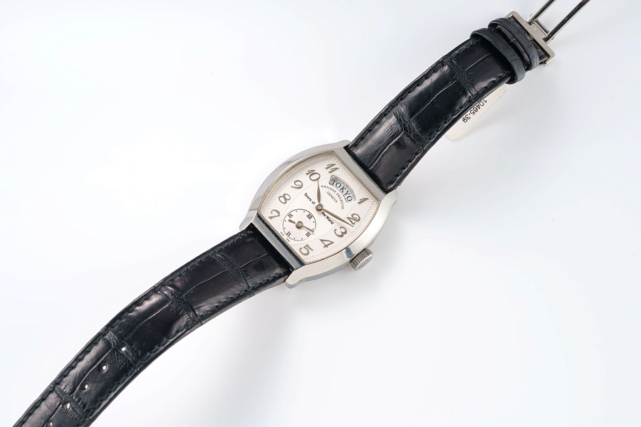 Hours of the World Tonneau in Stainless Steel