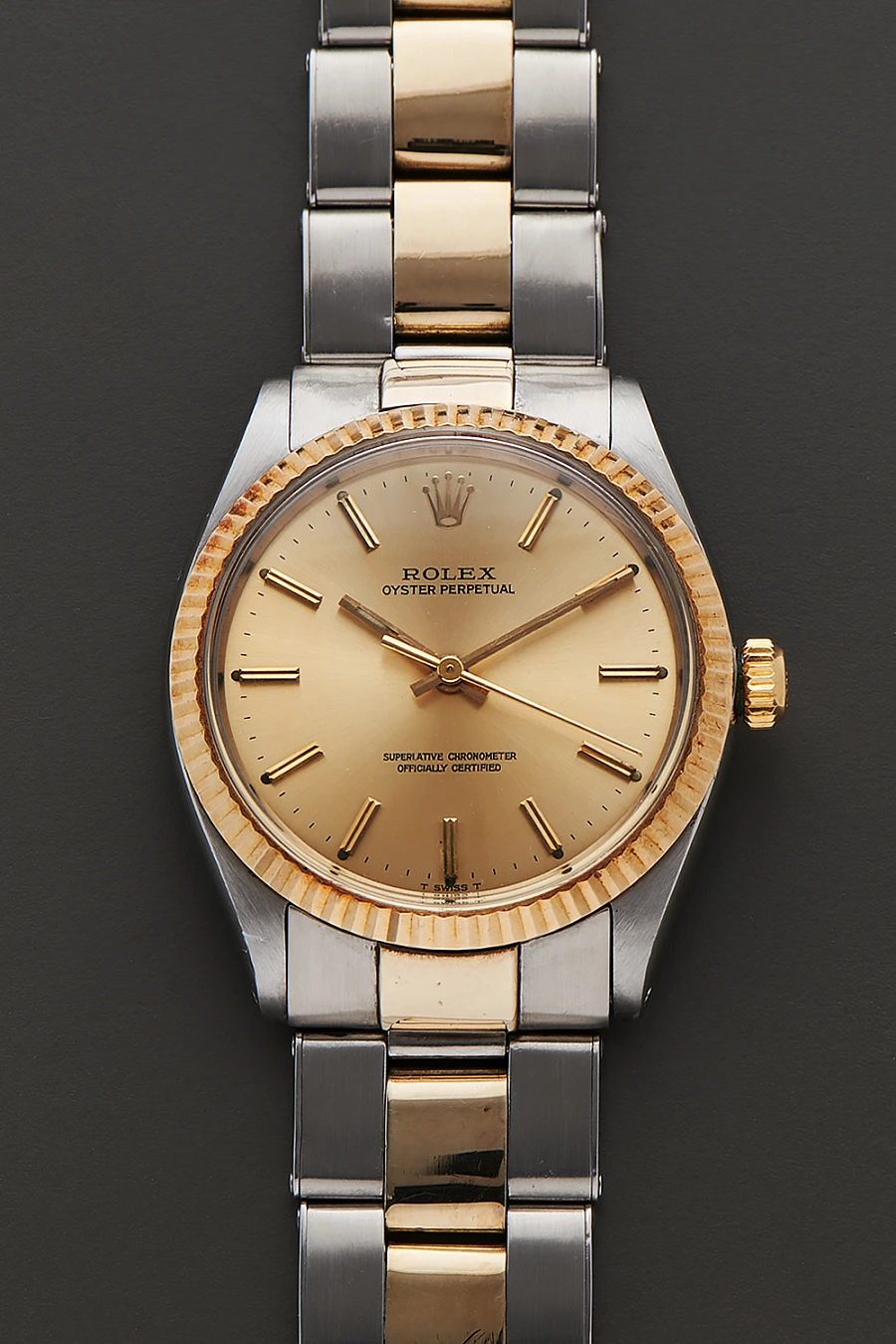 Oyster Perpetual Bicolor Ref. 5500 with 'Pink Patina'