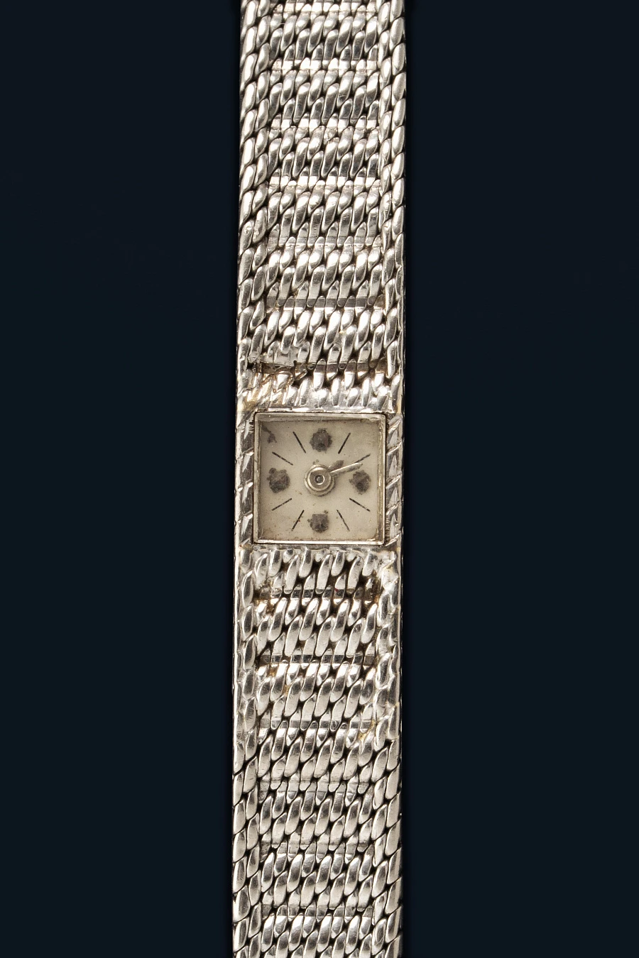 Duoplan Jewelry Watch in 18k White Gold