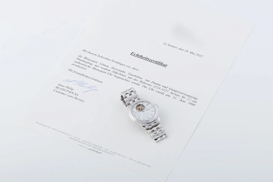 Leman Tourbillon Ref. 2123-1527-53 in 18k White Gold