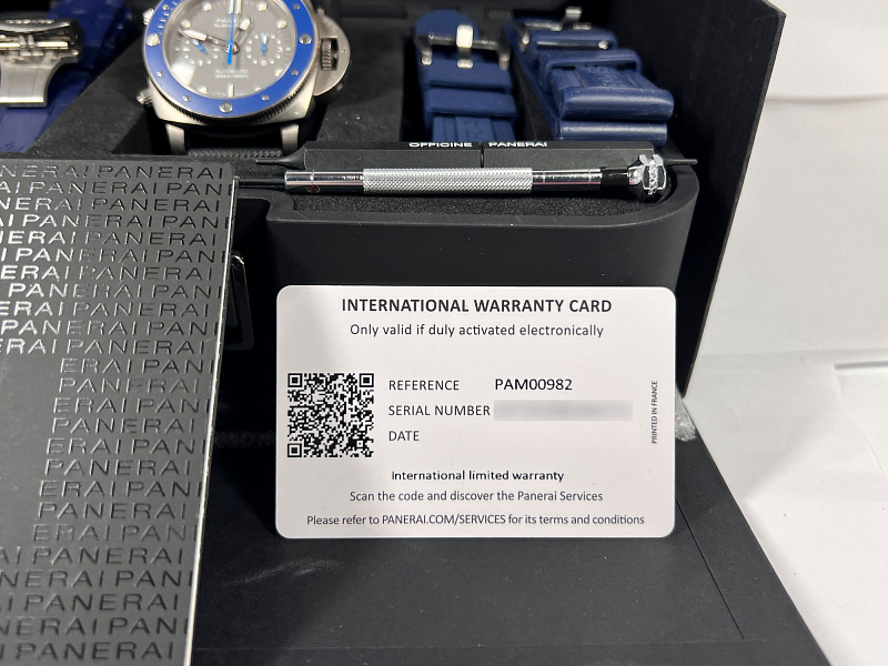 Submersible Chrono Guillaume Néry Edition PAM 982