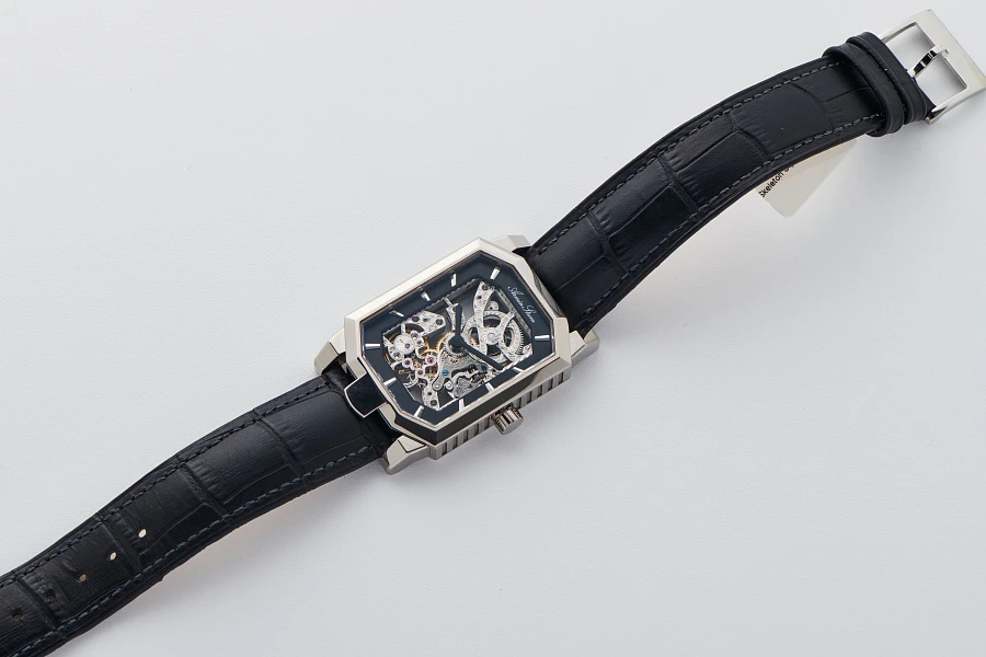 Skeleton Rectangular Ref. MS77 in 18k White Gold
