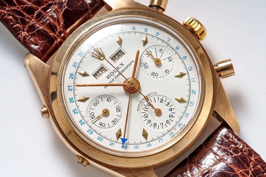 Triple Calendar Chronograph Ref. 6036 in 18k Rose Gold