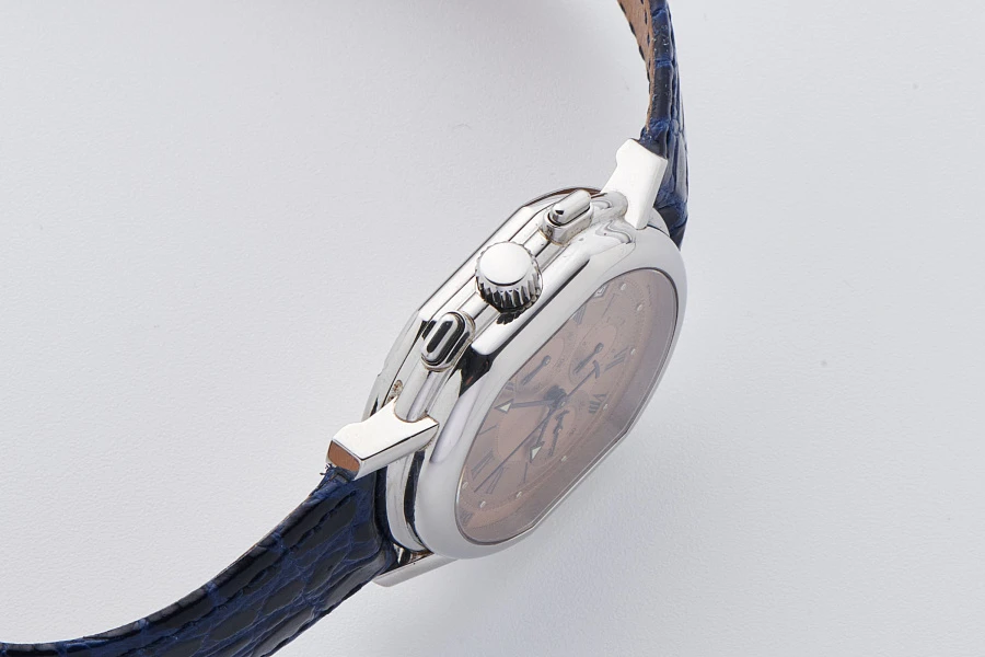 El Primero Chronograph Ref. 247 with Salmon Dial in Stainless Steel