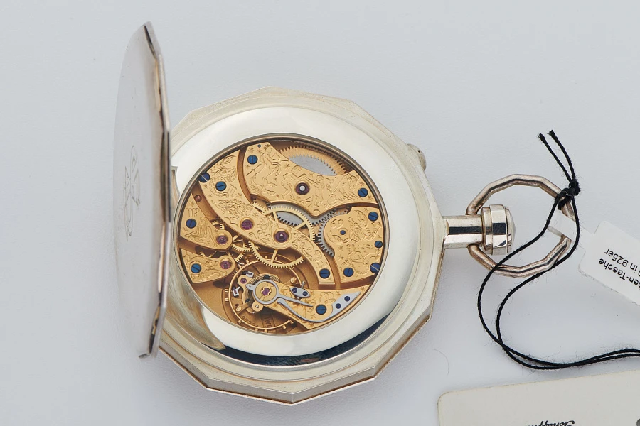 Zodiac Sign Pocket Watch Ref. 5310 in 925 Silver Full Set