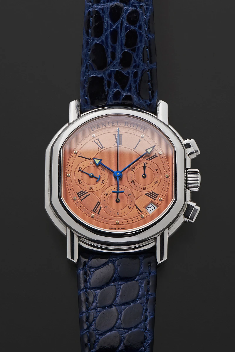 El Primero Chronograph Ref. 247 with Salmon Dial in Stainless Steel