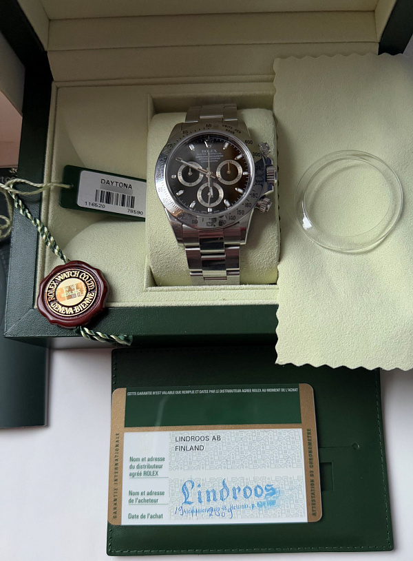 Daytona 116520 Steel Black Dial