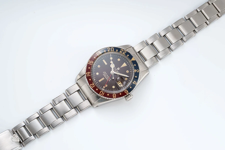 GMT Master Ref. 6542 with Bakelite Bezel in Stainless Steel