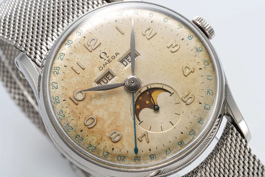 Triple Calendar Ref. 2471-3 in Stainless Steel
