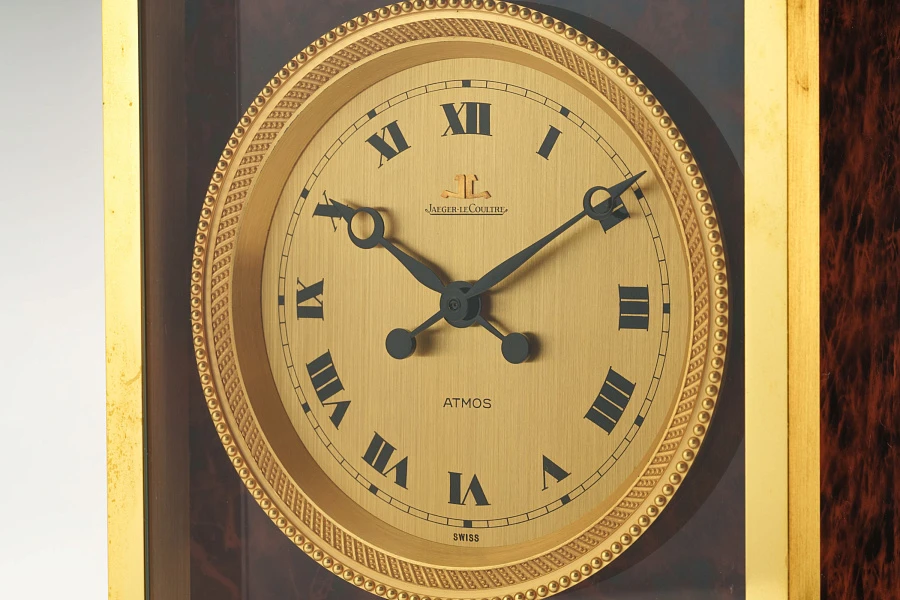 Atmos Table Clock in Tortoise Shell Style