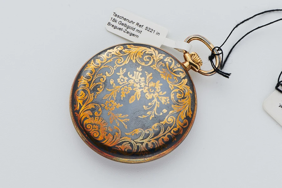 Pocket Watch Ref. 5221 in 18k Yellow Gold with Breguet Hands
