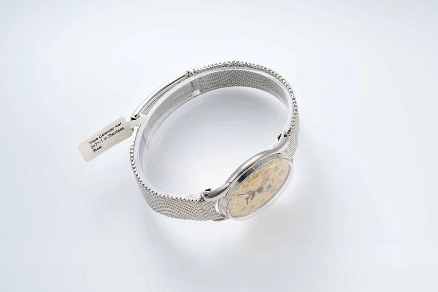Triple Calendar Ref. 2471-3 in Stainless Steel