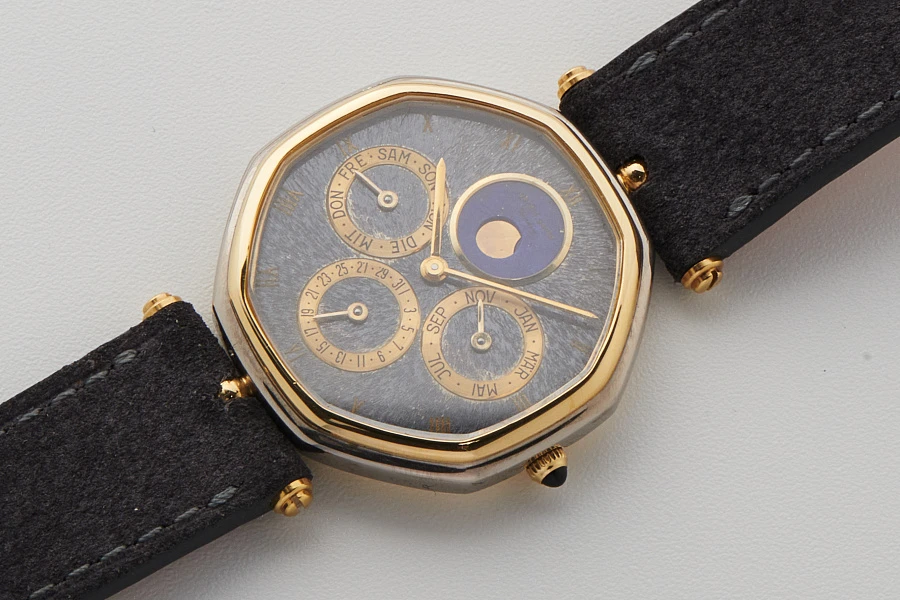 Perpetual Calendar Ref. G18404 in 18k White and Yellow Gold