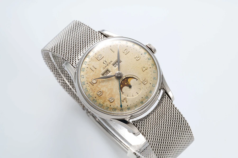Triple Calendar Ref. 2471-3 in Stainless Steel