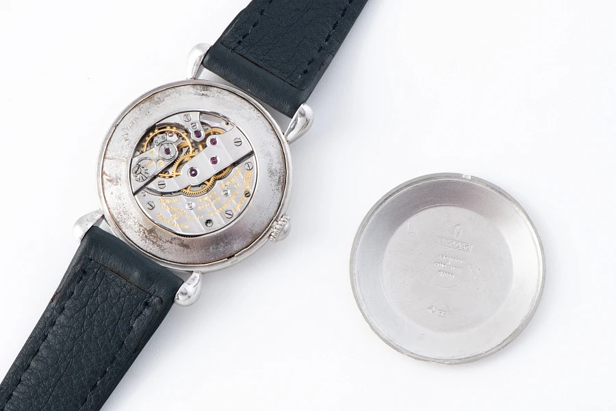 Platinum Watch with Diamond Salmon Dial