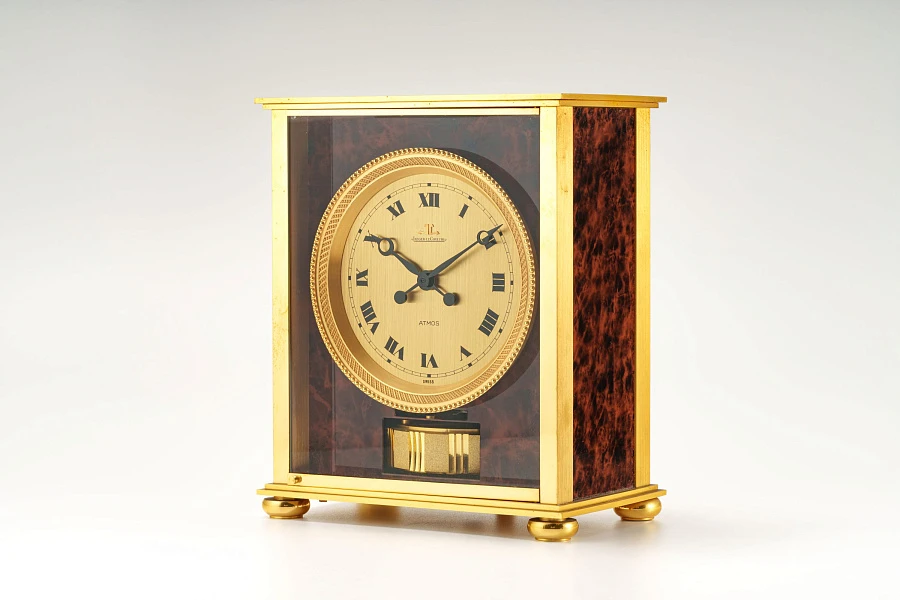 Atmos Table Clock in Tortoise Shell Style