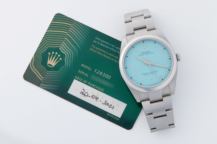 Oyster Perpetual Ref. 124300 with Aftermarket Dial Splendre Unique UK