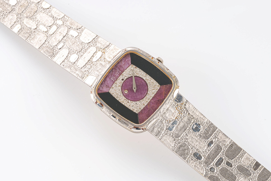 Stone Dial Ref. 9771 A80 in 18k White Gold