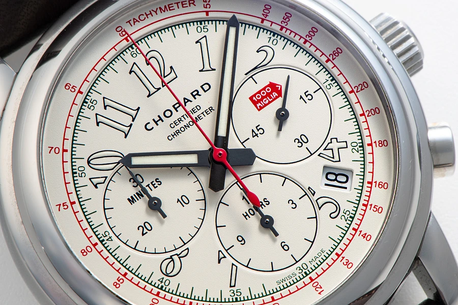 White Dial Mille Miglia Limited Edition Ref. 8511 in Stainless Steel